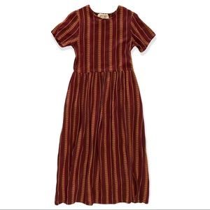 Ace & Jig Rosa Midi Dress in Garnet Sz Small EUC